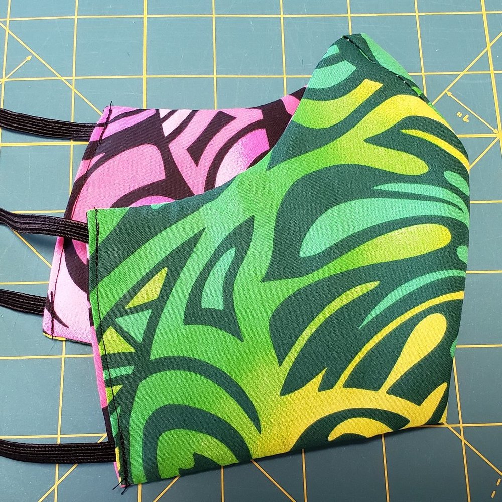 Hawaiian Print--Reusable Reversible MASKS